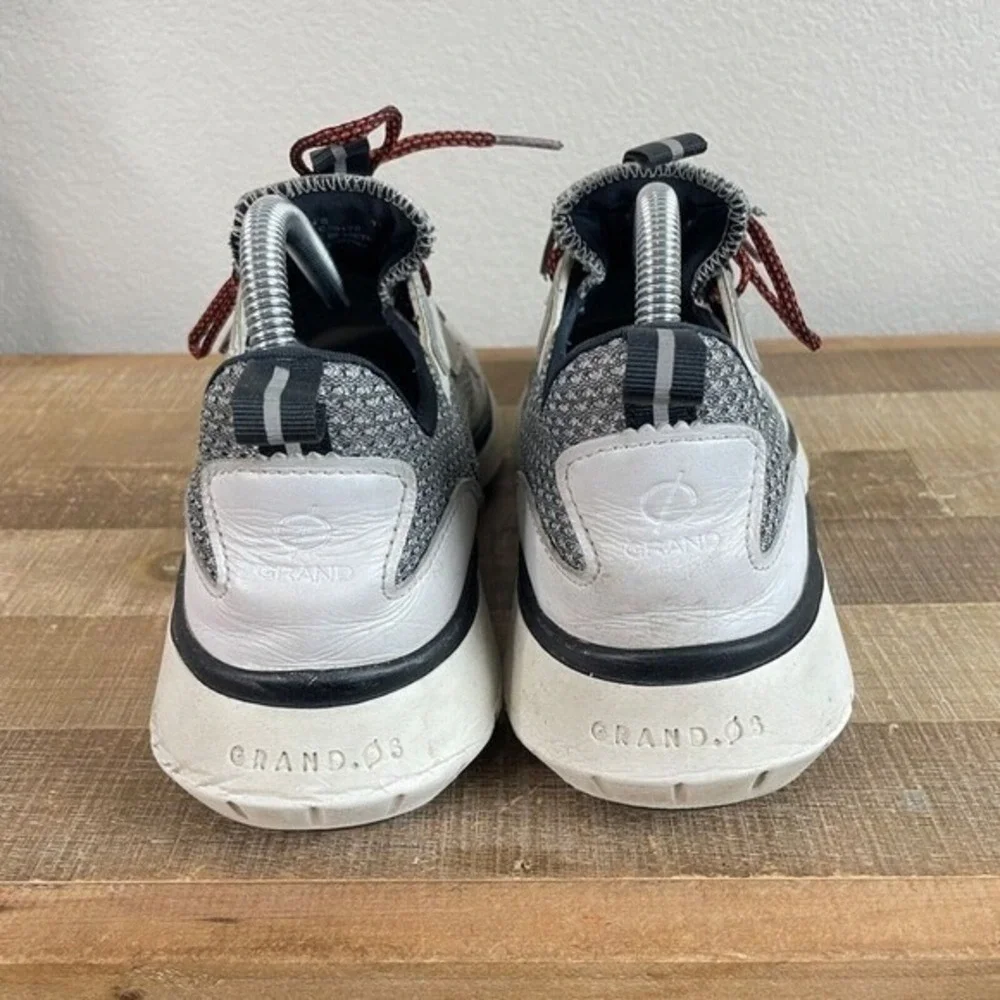 Cole‎ Haan Zerogrand Sneakers Mens 9 Grey Knit Leather Grand.OS Walking Shoes